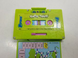 1987 Flipsiders Rock Tour Cassette Travel Board Game Milton Bradley Vintage 4822 3