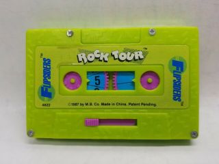 1987 Flipsiders Rock Tour Cassette Travel Board Game Milton Bradley Vintage 4822 5