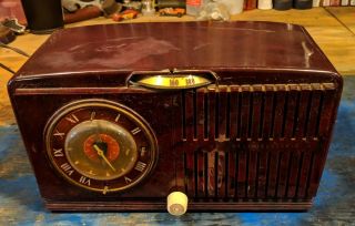Vintage General Electric Radio Alarm Clock Model 542 - Or Restoration