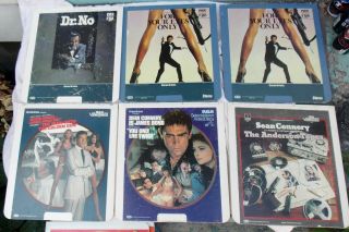 16 Vintage Ced Video Disc James Bond Movies & More