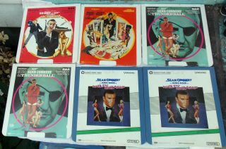 16 Vintage CED Video Disc James Bond Movies & More 2