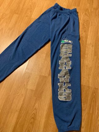 Vintage Logo 7 Seattle Seahawks Sweatpants Size Men’s Large