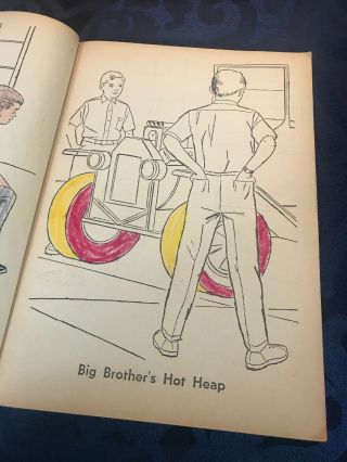 Vintage 1969 Hot Wheels Whitman coloring book 4