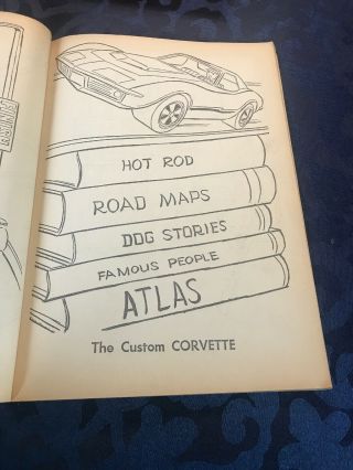 Vintage 1969 Hot Wheels Whitman coloring book 5