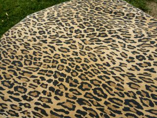 Vtg Ralph Lauren Aragon Leopard King Flat Sheet 2