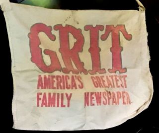Vintage Grit Newspaper Delivery Canvas Bag