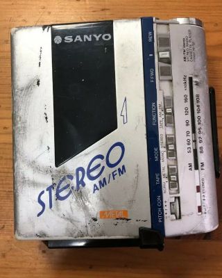 Vintage Mini Stereo Radio Cassette Recorder M - G2,  Sanyo Electric Co.  Ltd Japan