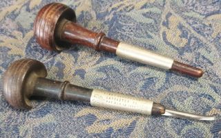 Vintage 2 Piece " 1889 Ezra F Bowman Co Antique Engraving Tools Lancaster Pa "