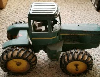 Vintage Case John Deere Metal 4wd Tractor Ertl Toy 1986 1/16