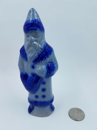 Eldreth Pottery Old World Santa Claus - Salt Glazed Figurine Vintage 12
