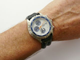 Vintage 1990s Accurist Wr30m Gents Divers Chronograph Quartz Wristwatch Vgc