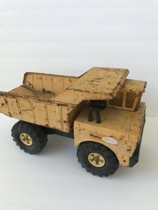 Vintage Toy Tonka Metal Dump Truck Yellow Mighty Diesel