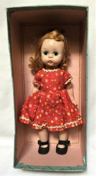 Vintage 1960s Alexander - Kins Wendy Blw Doll W/box Bottom Dress,  Shoes Lovely
