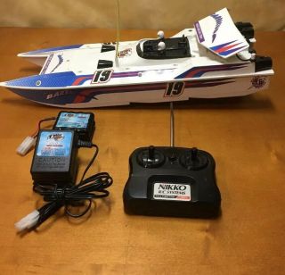 Vintage Nikko Racing Team Rc Remote Radio Control Boat Parts Only