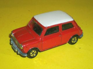 Vintage Tomy Tomica No.  F8 Red Blmc Mini Cooper S Mk Iii Made In Japan