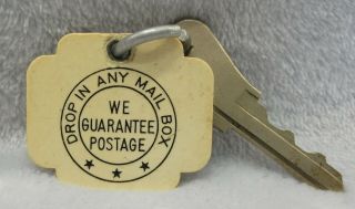 Vintage Danker ' s Inn Miami Florida hard plastic room key fob ring chain HTF 2