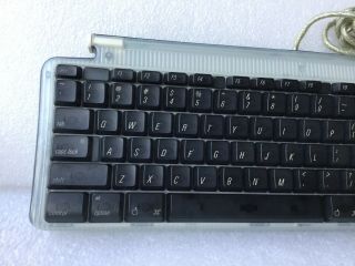 Vintage 1999 Apple Computer USB Keyboard M2452 Teal Bondi Aqua Blue iMac 4