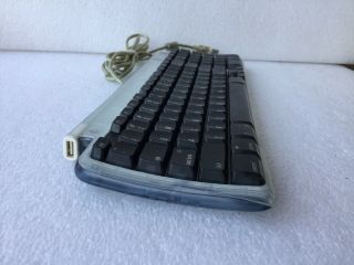 Vintage 1999 Apple Computer USB Keyboard M2452 Teal Bondi Aqua Blue iMac 5