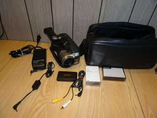 Vintage Panasonic Pv - L785d Vhs - C Camcorder Video Camera W Charger,  Bag,  Tapes