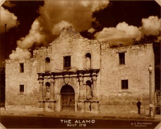 Vintage Alamo Photo By A.  S.  Masterson San Antonio Texas