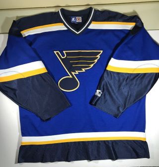 Vintage Starter St Louis Blues Jersey Size Men 