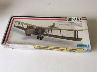 Aurora Gotha G.  V German Ww1 Plane 1/48 Vintage Kit Airfix Revell