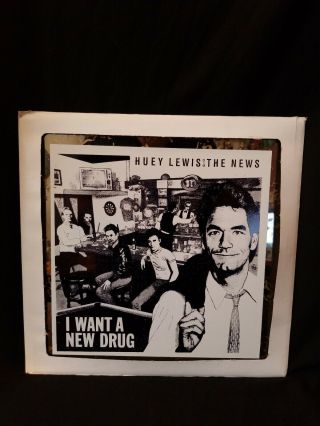 Vintage Huey Lewis And The News I Want A Drug Carnival Mirror