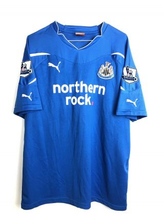 Vtg Retro Puma Newcastle United Blue Away Football Shirt Soccer Jersey Large L