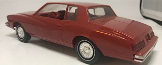 Vintage Dealer Promo MPC 1980 Chevy Monte Carlo Cinnabar Red All 2