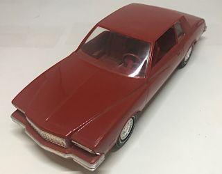 Vintage Dealer Promo MPC 1980 Chevy Monte Carlo Cinnabar Red All 3