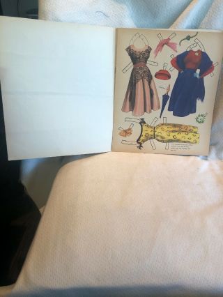 1953 Vintage Eve Arden 158510 & 1953 Linda Darnell 158410 Paper Dolls & Uncut 5