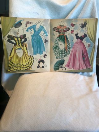 1953 Vintage Eve Arden 158510 & 1953 Linda Darnell 158410 Paper Dolls & Uncut 8