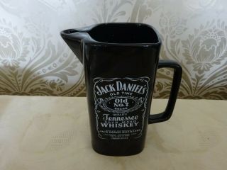 Vintage Retro Pottery Pub Advertising Water Jug Jack Daniel 