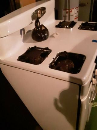 Vintage Tappan Gas Stove c1950 Deluxe NEEDS RESTORATION 5