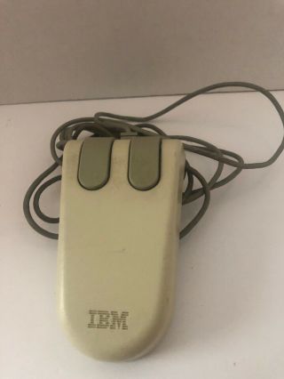Vintage First Ibm Ps/2 Beige Two - Button Mouse,  90x6778 Model 001