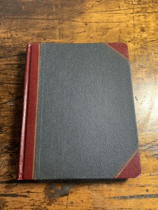 Vintage Ledger - Standard Blank Book - A Boorum And Pease Product