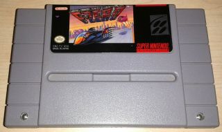 F - Zero Racing Nintendo Snes Vintage Classic Retro Game Cartridge