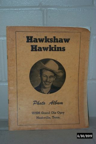 Hawkshaw Hawkins Vintage Photo Album – Grand Ole Opry