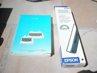Epson LQ - 850 Dot Matrix Printer including cable and User ' s Guide - Vintage 4