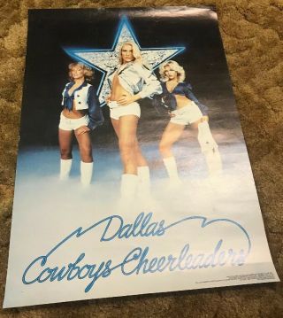 Vintage 1978 Dallas Cowboys Cheerleaders Poster Size 20x28in