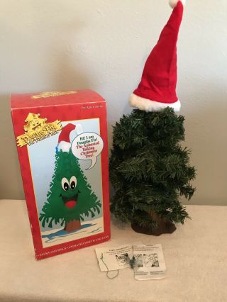 Vintage Gemmy Douglas Fir The Talking Christmas Tree Animated Musical Lighted