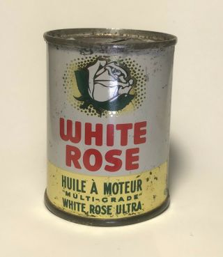 Vintage White Rose Canadian Ultra Multi - Grade Motor Oil Can Bank