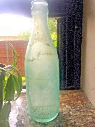 Vintage Property Of Coca Cola Dallas Tx Bottling Bottle Solid Heavy Glass