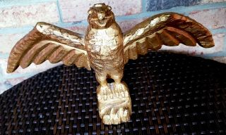 Vintage Folk Art Carved Wooden Eagle.  American Eagle