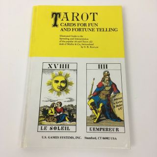 Tarot Cards For Fun And Fortune Telling Book Vintage 1970