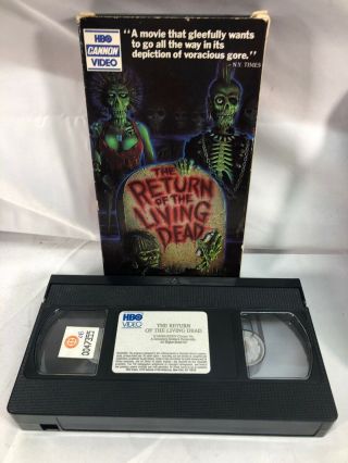 Set of 2 VHS Vintage Horror Cult Zombie Return Of The Living Dead 1 & 2,  OOP 3
