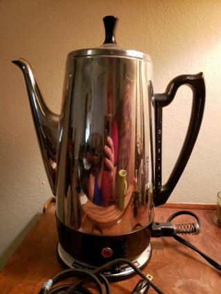 Vtg Ge General Electric Fully Automatic Coffee Pot Percolator 10 Cup Immersible