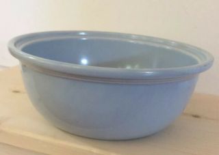 Vintage Homer Laughlin Kitchen Kraft Light Blue Serenade Casserole Bowl