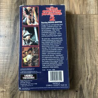 The Texas Chainsaw Massacre 2 (VHS,  1989) Halloween Scary Horror Vintage 2