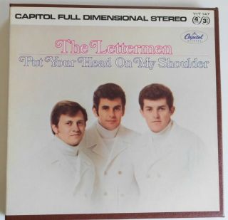 Vintage Reel To Reel Tape,  " Put Your Head On My Shoulder " By The Lettermen,